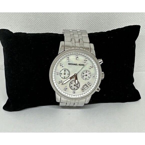 Michael Kors MK5020 Women\'s Silver Stainless Steel Analog Dial Wrist Watch NUL51 main image 11